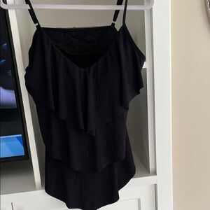 Magicsuit Black Ruffle Swim Cami